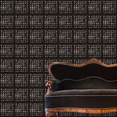 Black Wood Wallpaper In Interior