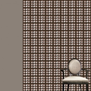 Beige Mother Of Pearl Wallpaper In Interior