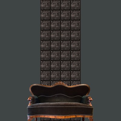 Vertical Panel Black Wood