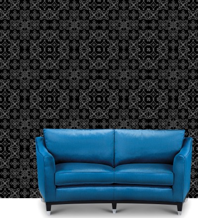 Black Tiles On Black Background