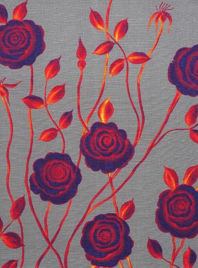 Mysterious Rose on Grey background